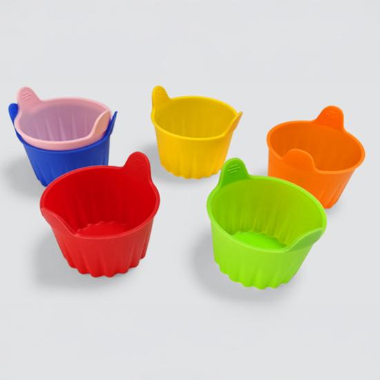 Yousheng Silicone Baking Muffin Cups Food-Grade Non-Stick Cupcakes Liners for Muffins Candies Reusable Cake Cups Holders for Parties