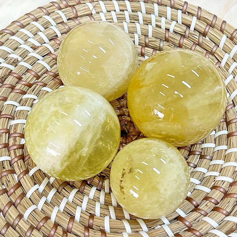 Natural Stone Cintrie Crystal Round Ball Beads Reiki Polishing Massage Ball Reiki power Living Room Decoration Crafts 118