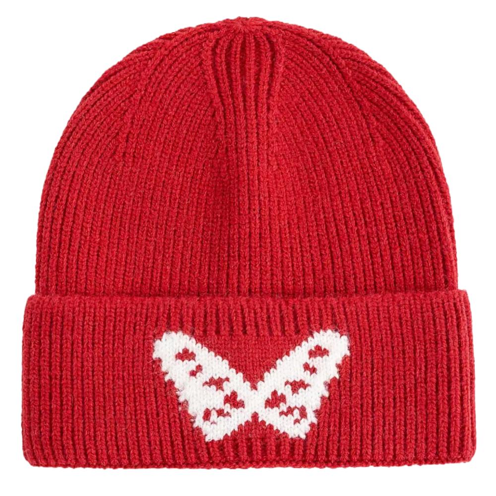 New Butterfly Embroidery Beanie Hats Winter Warm Cap Y2K Hats For Women Solid Color Winter Knitted Girl Hats Gift