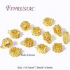 2/6/12Pcs/Lot 18K Gold Plated Bail Beads For Jewelry,Bails For Pendants Connector DIY Bracelet Accessories,Separators For Beads