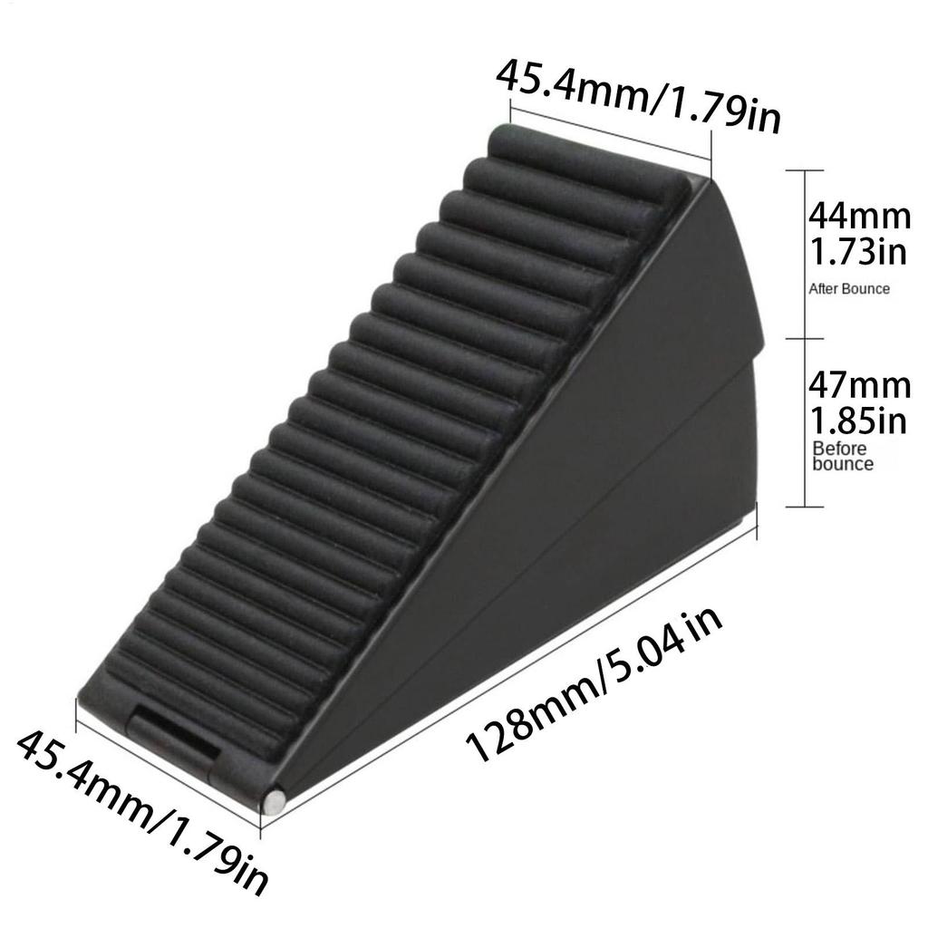Heavy Duty Door Stopper Height Adjustable Spring Loaded Wedge Door Rear Retainer Non-Slip Door Stop for Home Office Dodgers