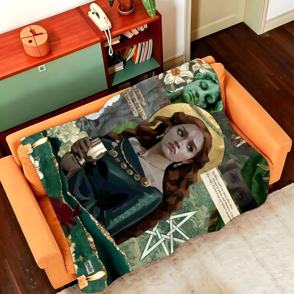 Drama H-House-e O-of T-the D-Dragon-n Throw Flannel Cozy Print Blanket, Portable, Durable Machine Washable Cute Cool