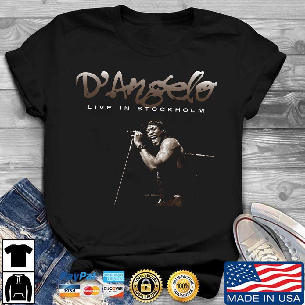 New D Angelo Singer RB Black unisex ALl size shirt Gift fans  D1165 Unisex T-Shirt M