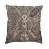 Duivel Satan geit geprint patroon kussenhoes voor thuis woonkamer bank decoratie vierkante polyester kussensloop,(1)