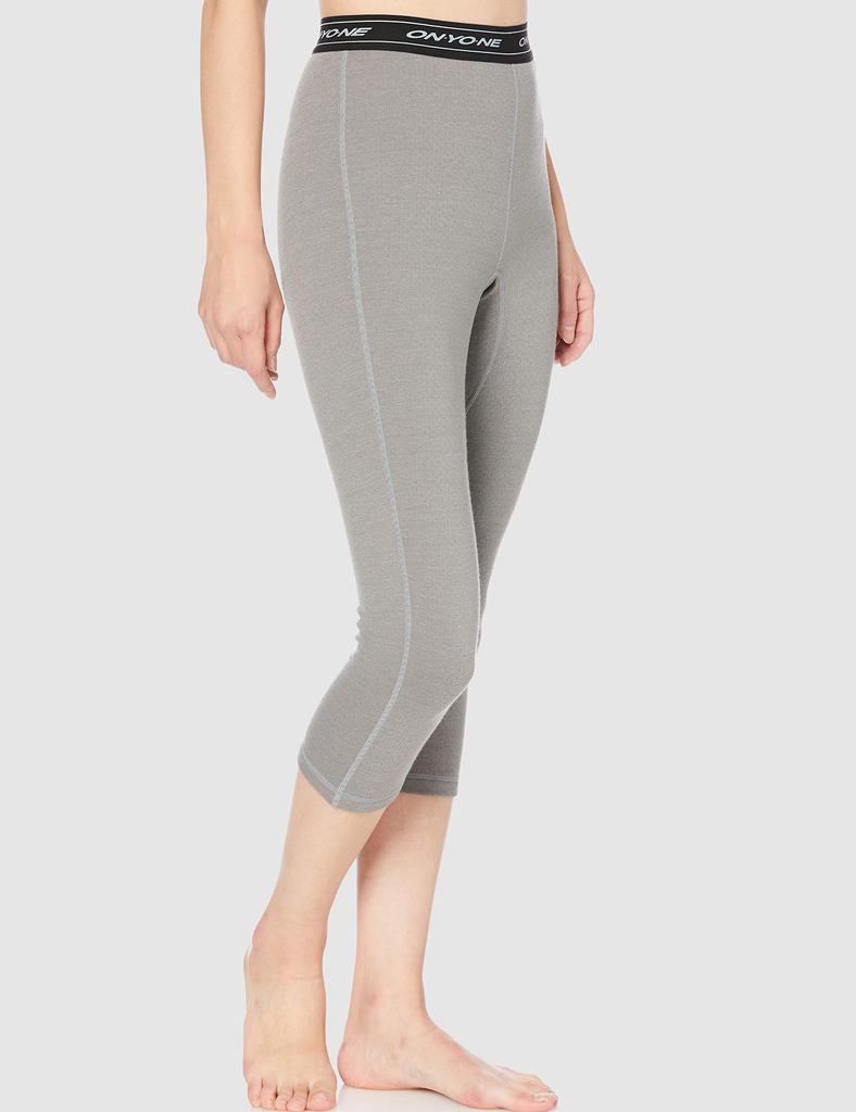 ONYON Länge Tights Größe S Damen 3/4 (Dick), Grau,