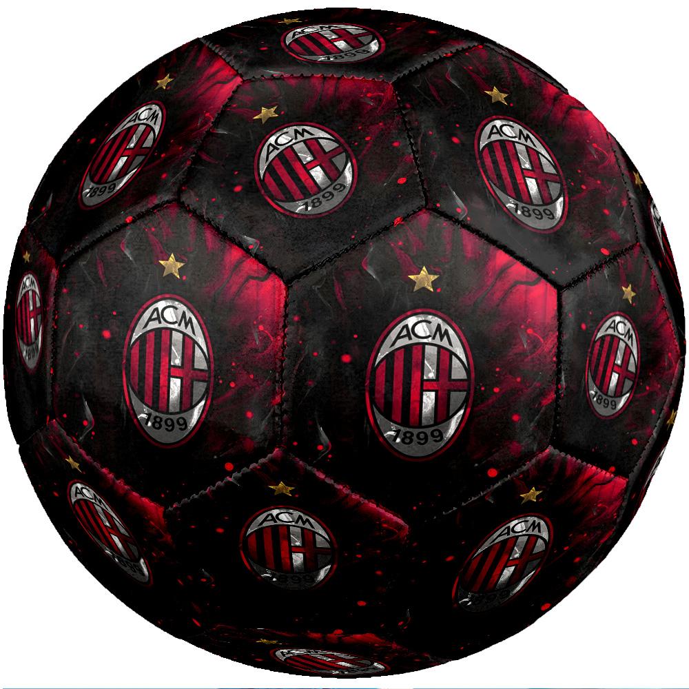 Pallone da Calcio da Partita Misura 5 Tema AC Milan Pallone da Calcio Professionale da Esterno Morbido al Tocco Pallone da Allenamento