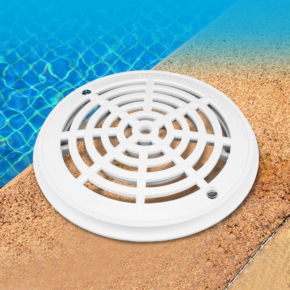 Plastic Pool Main Drain Cover with Screws Suit for Swimming Pools Replacement Accessary