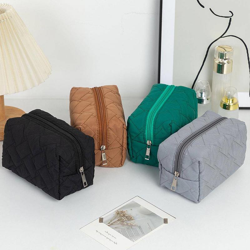 Bolsa de Viaje Cosmética Portátil para Cuidado de la Piel y Artículos de Tocador Simple Gran Capacidad Bolsa de Almacenamiento Suave
