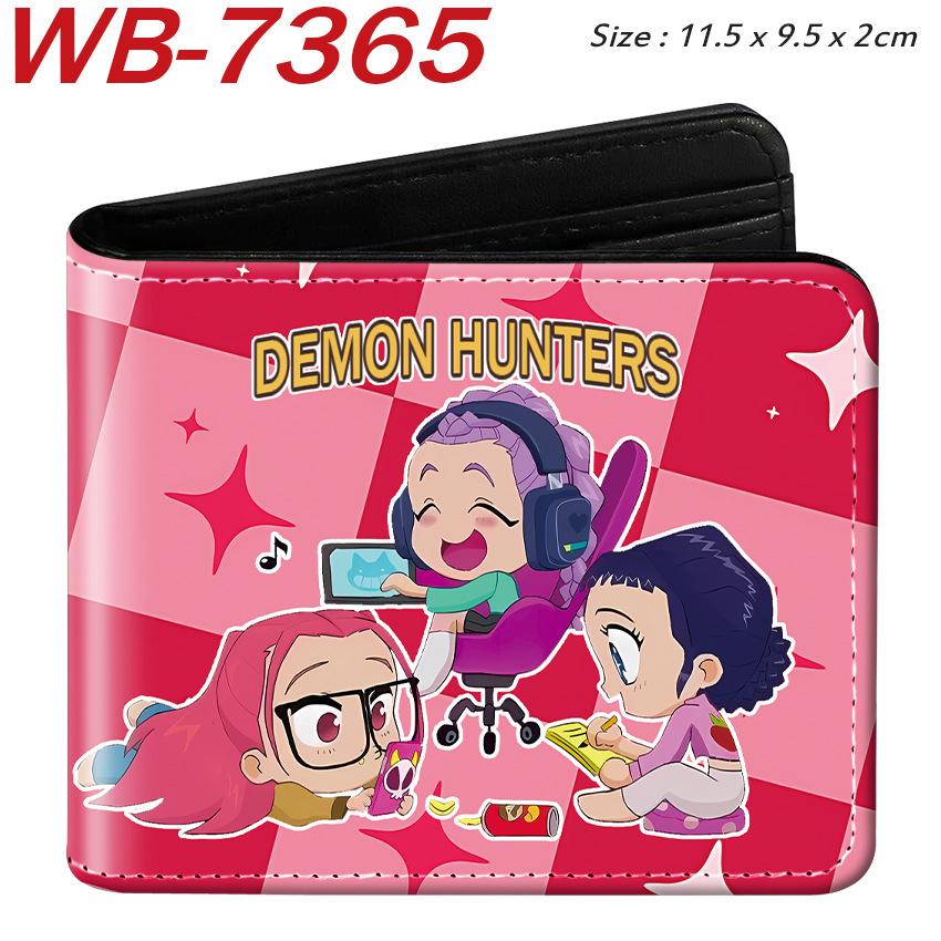 K-Pop Demon Hunters Pu Leather Two-fold Short Wallet and Practical