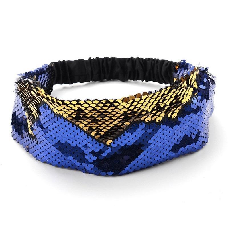 Sequin Hair Bands Headbands Double-sided Sequin Children Hairbands