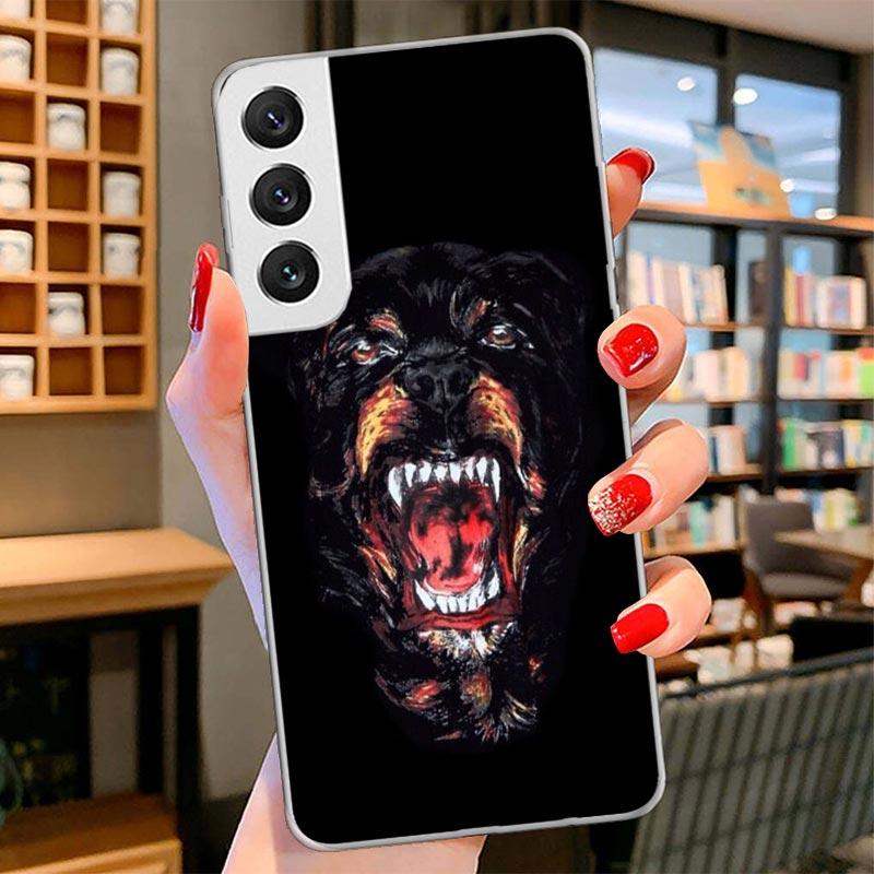 Rottweiler Dog Cover Phone Case For Samsung Galaxy S26 S25 Edge S24 Ultra S23 S22 Plus S21 S20 FE Soft Fundas Shell Galaxy S25 S