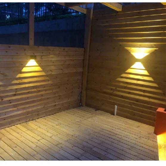 6W/10W LED Wall Light Outdoor Waterproof IP65 Porch Garden Wall Lamp & Indoor Bedroom Bedside Decoration Lighting Lamp Aluminum