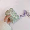 Women's Coin Purse, Spring Small Fresh Floral Fabric Coin Purse Storage of Keys ID Card Lipstick Storage, Small Cloth Bag Headphone Bag