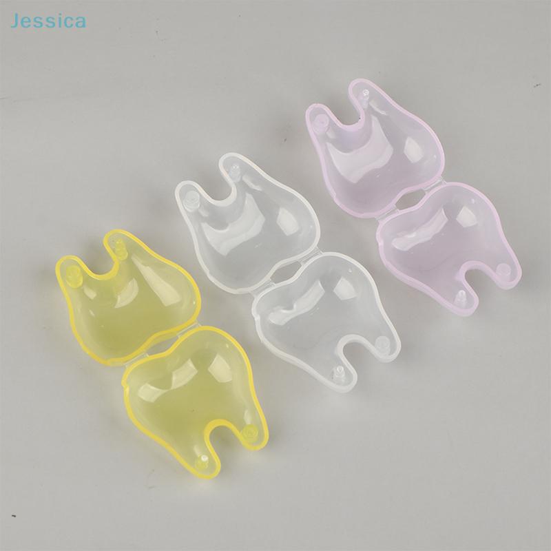 Tooth-Shaped Travel Toothbrush Case - Portable Plastic Storage Box for Toothbrushes & Oral Care Tools