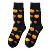 European & American Halloween Cartoon Socks: Pumpkin & Squirrel Mid-Calf Cotton for Men & Women