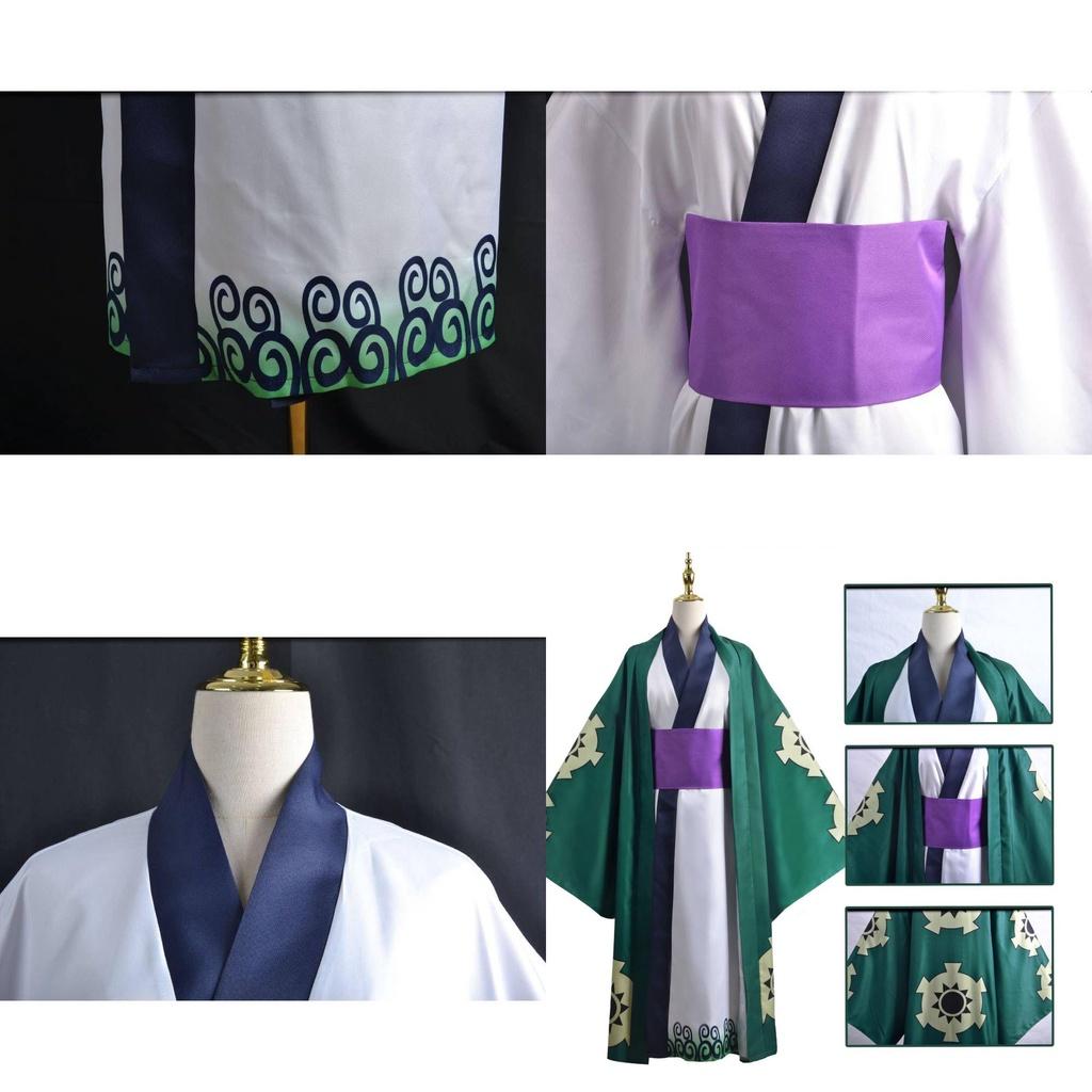 One Piece Roronoa Zoro Wano Land Cosplay Kostüm Kimono Für Männer Und Frauen