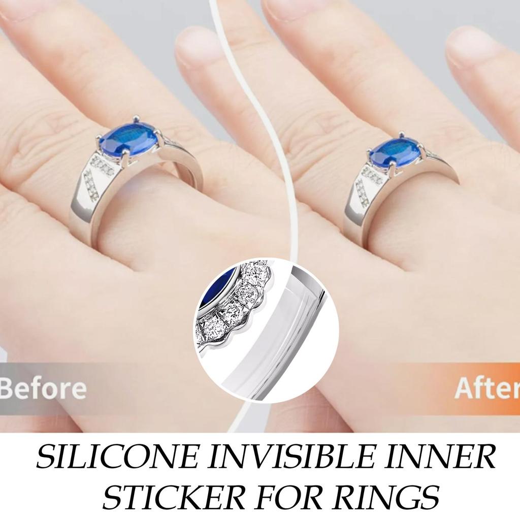 Unsichtbarer Ringgrößenversteller 19 Stück/Set Silikon-Ringgrößenversteller Transparenter Enger Ringstraffer Fingerring-Größenreduzierer