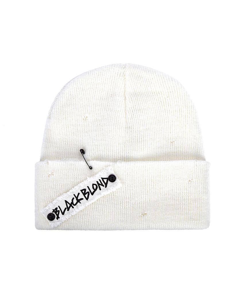 BLACKBLOND Bibbidi Disorder Patch Beanie (White)