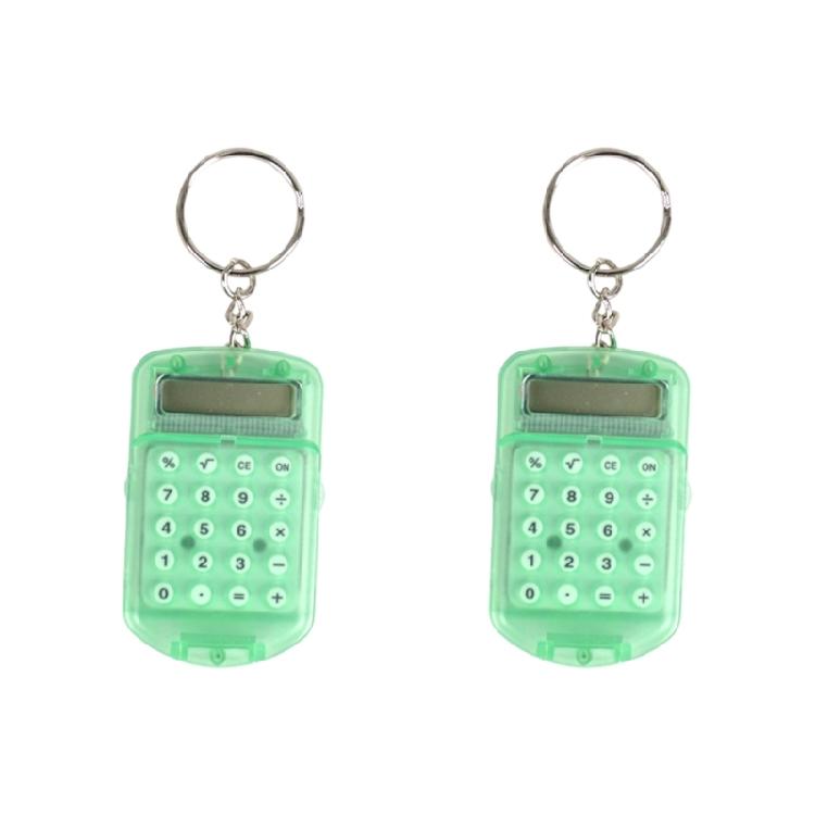 Lightweight Keychain Calculator Keychain With Cover Shield 8 Digit Display For Classroom Use