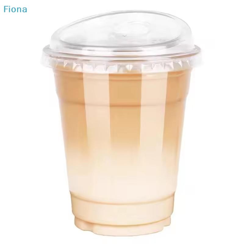 Copos de Plástico Transparente com Tampa Pacote com 10, Copos Descartáveis de 16 Oz Para Café Gelado Chá de Bolhas, Duráveis e à Prova de Vazamentos