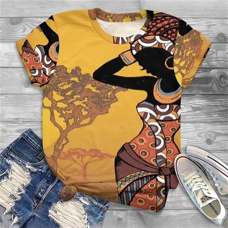 Bohemia Girl 3d Printed Kids Adult T-shirt Summer Women's Casual Outdoor Girl Short Sleeve Tees Top Pullover