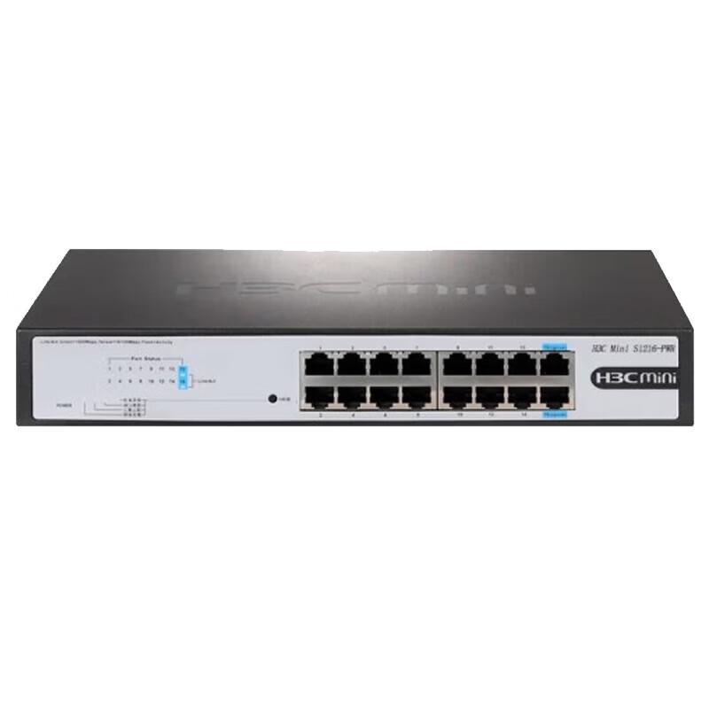 

H3C 16-Port Full Gigabit Unmanaged PoE+ Rackmount Switch