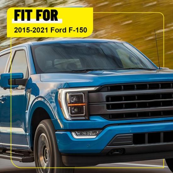 4x Window Pillar Posts Trim For 15-21 Ford F-150 with Keypad Accessories Black N