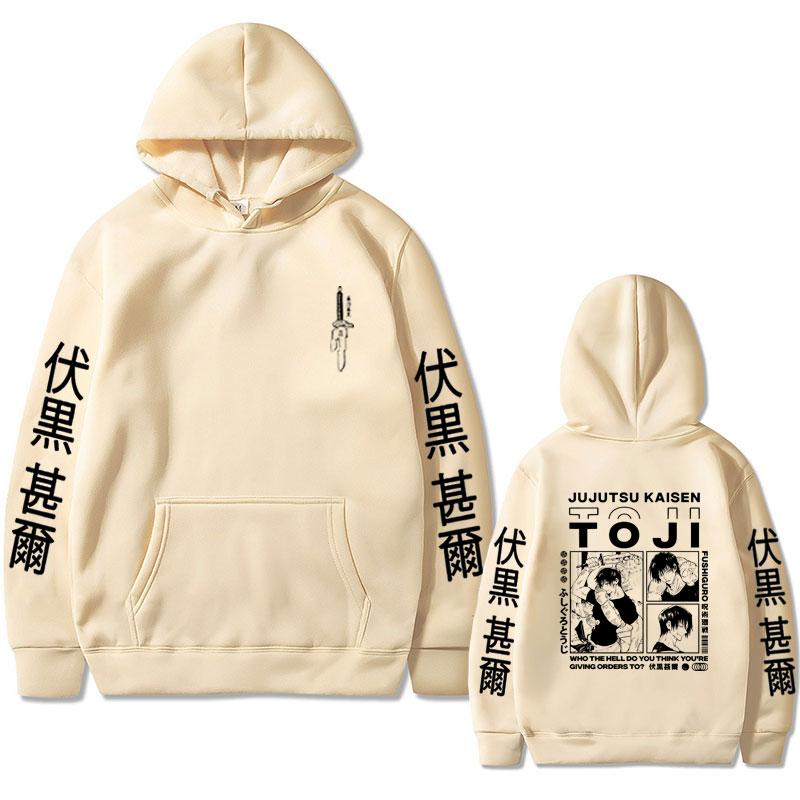 Anime Jujutsu Kaisen Fushiguro Toji Graphic Hoodies Vintage Oversized Hooded Casual Long Sleeves Cotton Hoodie Men Women Clothes