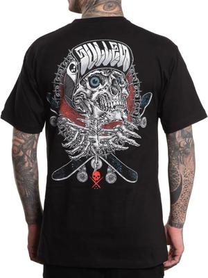 Sullen Herren Skate or Die Kurzarm Standard T-Shirt Totenkopf Punk Tattoo Tee