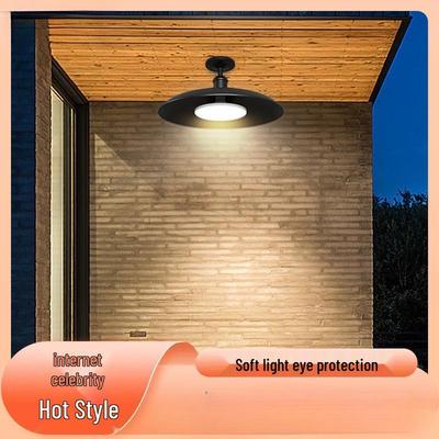 Outdoor Waterproof Industrial Ceiling Light for Entrance, Hall, Porch, or Balcony - New Minimalist Style.