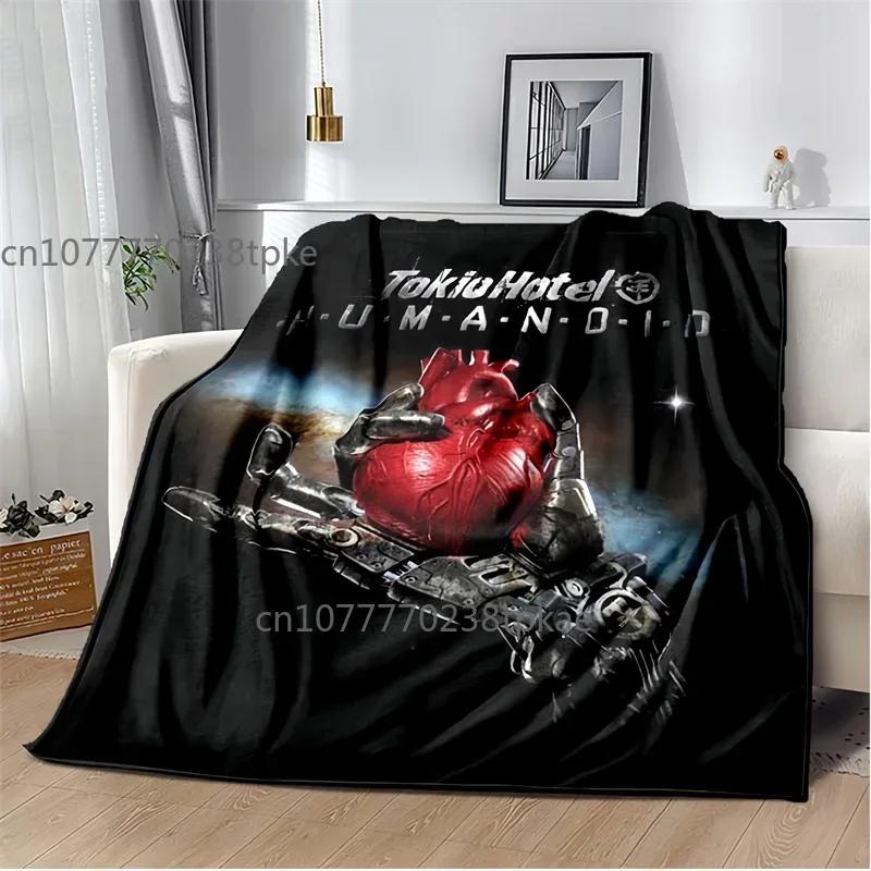 Tokio Hotel Band Music Blankets, Fashion Throw Blanket,for Bedroom Living Room Sofa Bed Office Car, Brithday Gift,Decke