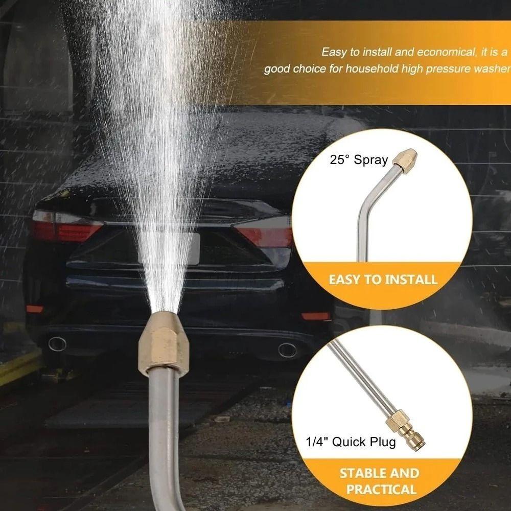 High Pressure Car Washer Extension Wand Metal Jet Washer Gutter Cleaner  Eave Cleaning