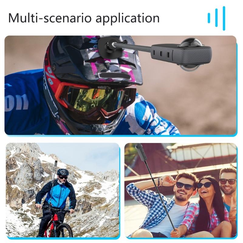Portable Carbon Fiber Selfie Stick Extension Poles With 1/4 Screw Mount For Versatility Camera Recording MultiScene Vide