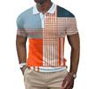 Herren Poloshirt Kurzarm 3D-Druck Oberteile Mode Polyester Atmungsaktiv Bequem Poloshirts