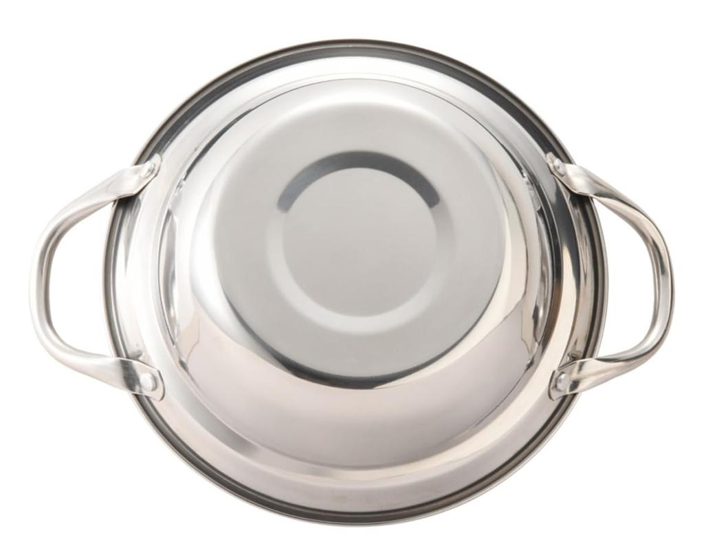 Hist Steamer IH Stainless Steel Single Boiled Pasta Steamer Pot, Compatible, Pot, Steamer, Pot, (21cm Pot)