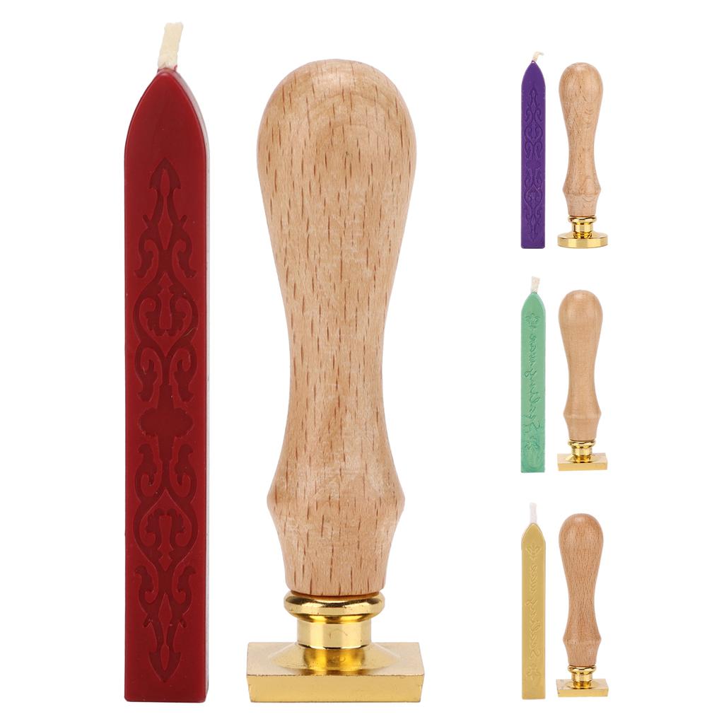Wax Seal Exquisite Pattern Removable  Widely Application Wax Stamp Kit for Sealing Decoration
