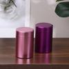 Mini Portable Aluminum Alloy Sealed Jar Travel Moisture-Proof Solid Color Nut Candy Food Storage Container Tea Can