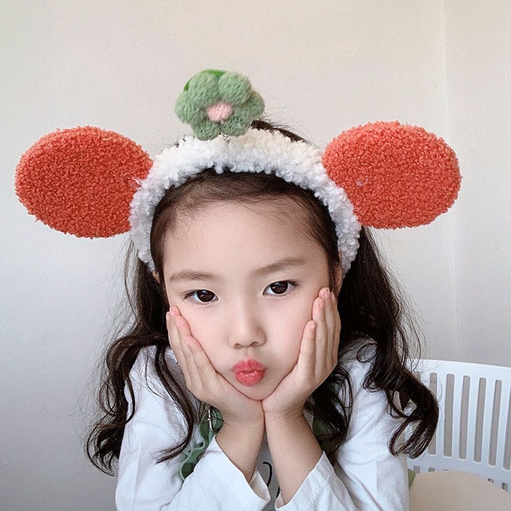 

Широкий плюшевый обруч для волос с душем для мытья лица в корейском стиле, женская повязка на голову с медвежьими ушками