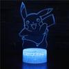 Pikachu Led Night Light 3d Illusion Lamp Bedside Kids Gifts Bedroom