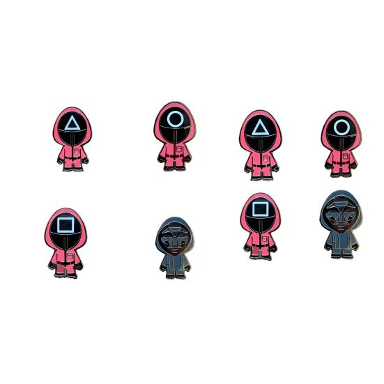 1/4 Pcs TV Series Brooch Cartoon Acrylic Clothes Pin Smooth Touch Hats Scarves Bags Decoration Pin Souvenir Jewelry