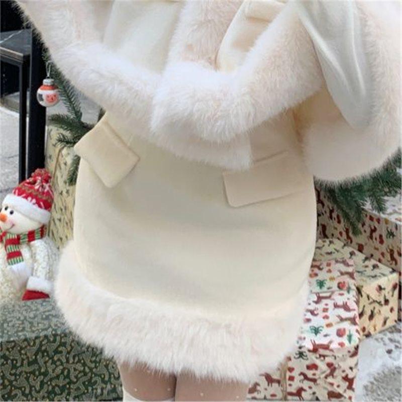 

Women s Winter Cape & Skirt Set - White & Rose Patchwork M (95-105 Jin)