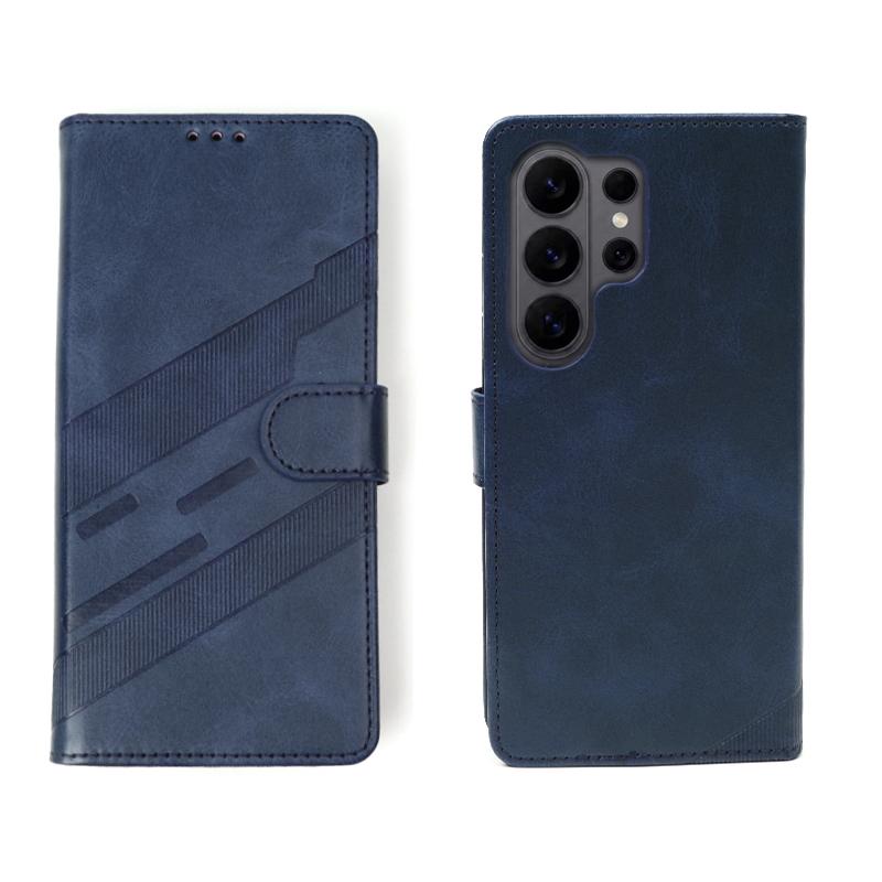 360°Full Protection PU Leather Wallet Card Slot Bracket Phone Case For Samsung S26 S24 S23 S22 S25 Ultra Plus FE A57 A56 A37 A36