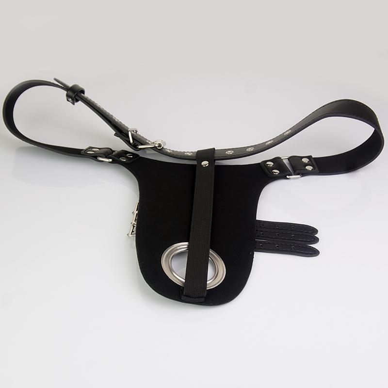 Male Dick-tied Chastity Belt,Leather BDSM Lingerie with Cock Penis Ring,Bondage Gear,Sex Toys For Men
