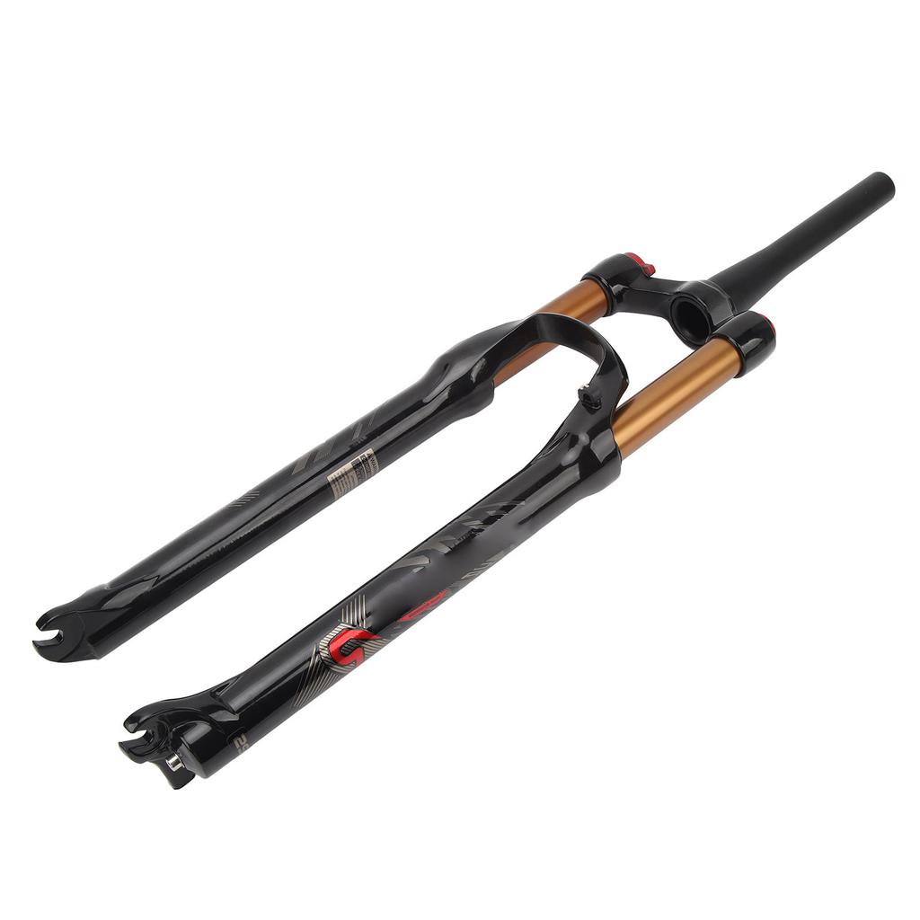 Garfo de Suspensão a Ar para Bicicleta 29pol Garfo Dianteiro para Mountain Bike Garfo Dianteiro com Amortecedor para Bicicleta Tubo Cônico Trava Manual