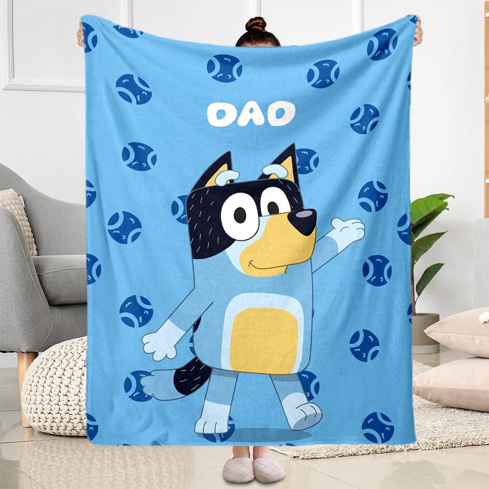 Bluey's Festive Friends Blanket Warmthful Decor Suitable for Sofa Chair Office Chair for All Occasions Modern Gift for Travel Home Birthdays