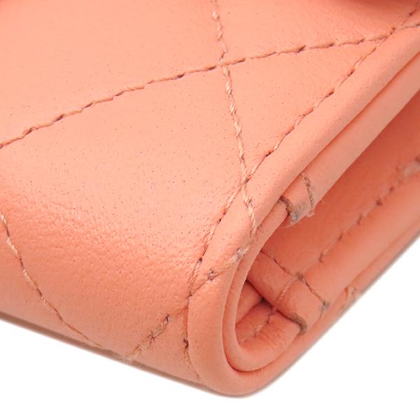 CHANEL AP0229 Matrasse matelasse small walletTri-fold wallet leather Array