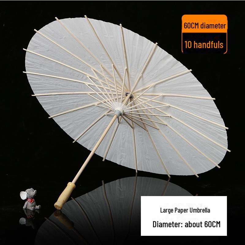 DIY Handbemalter weißer Papierschirm für Kinder – Chinesischer antiker Stil, Bastelaktivität für den Kindergarten