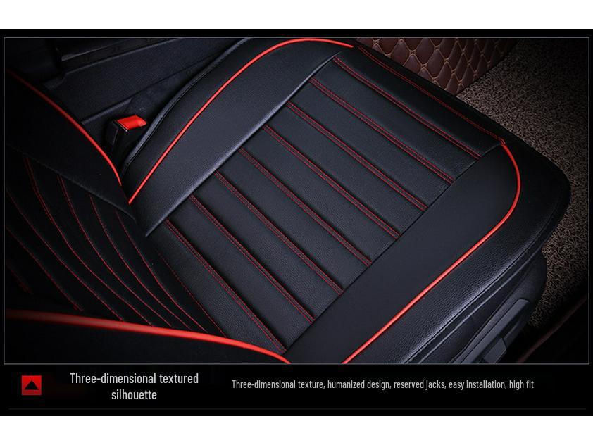 Universal 3D Full Leather Car Seat Cushion for All Seasons - Fits Sylphy, Haval H6/H2, Sagitar, Lavida, Baojun 560