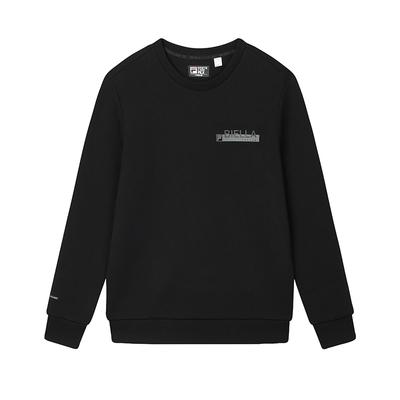 Simple Casual Versatile Pullover Sweatshirt Men Sweatshirt Black F11M513210FBK