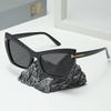 2PACK New Oversized Square Gradient Sunglasses for Women Thick Fashion Big Frame Shades Trendy UV400 Shades Sunglasses